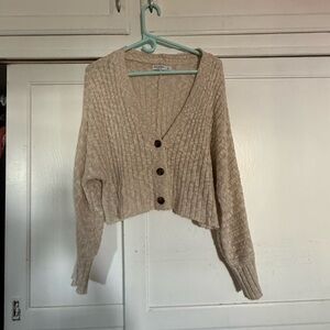 Arizona Jean Company Beige Ribbed Cardigan